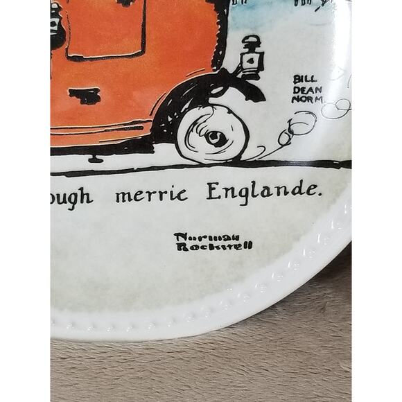 Norman Rockwell Wall Decor Plate & Tin Box Saturday Evening Post x2 - Picture 3 of 10